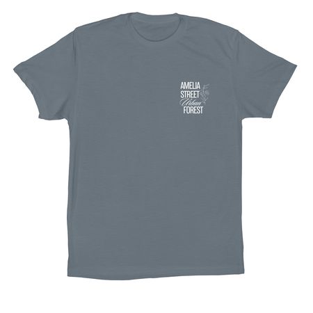 Support the Forest!, a Steel Blue Premium Cotton Tee