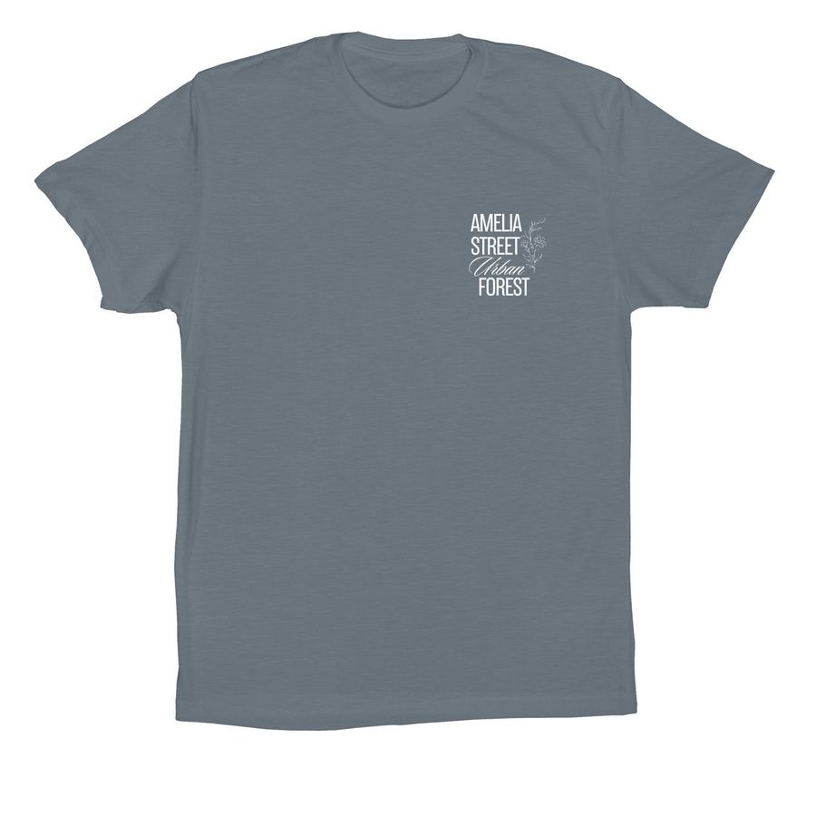 Support the Forest!, a Steel Blue Premium Cotton Tee