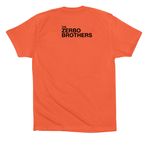 Zerbo Brothers T-Shirt Coral, a Coral Premium Cotton Tee (back-view)
