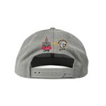 Dawgs Love Dogs!, a Heather Grey Back of Hat Embroidered Snapback Hat (back-view)