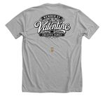 The Valentine Family, a Athletic Heather Premium Unisex Tee (back-view)