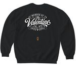 The Valentine Family, a Black Softstyle Crewneck Sweatshirt (back-view)