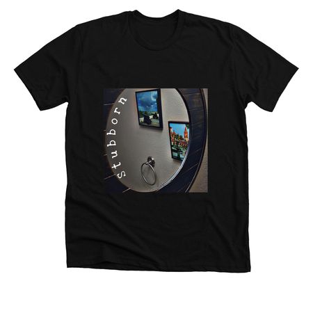Stubborn, a Solid Black Blend Premium Unisex Tee