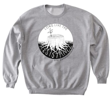 Long Live The Resistance, a Sport Grey Softstyle Crewneck Sweatshirt