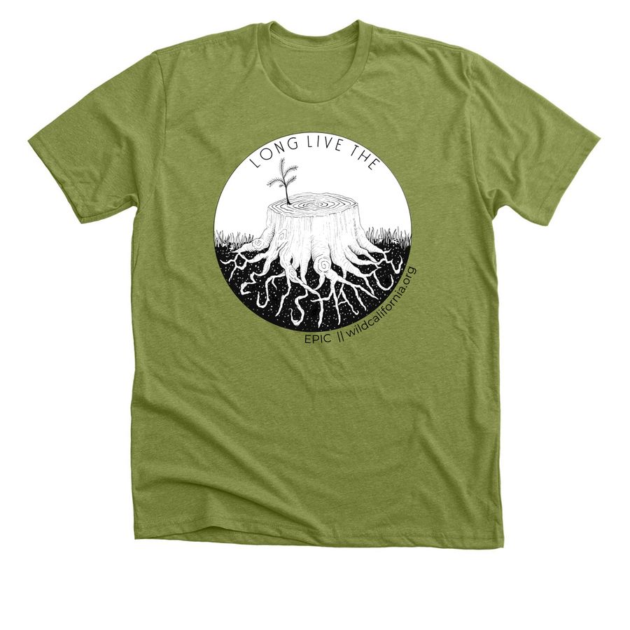 Long Live The Resistance, a Heather Green Premium Unisex Tee