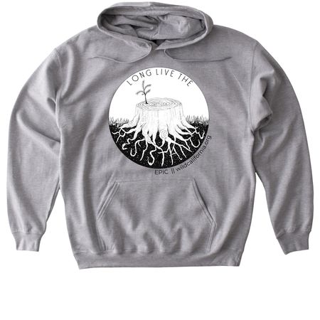 Long Live The Resistance, a Sport Grey Gildan Softstyle Pullover Hoodie