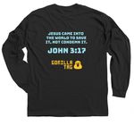 Gorilla Tag Church Merch, a Black Classic Long Sleeve Tee (back-view)
