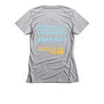 Gorilla Tag Church Merch, a Dark Heather Grey Women's Slim Fit Tee (back-view)