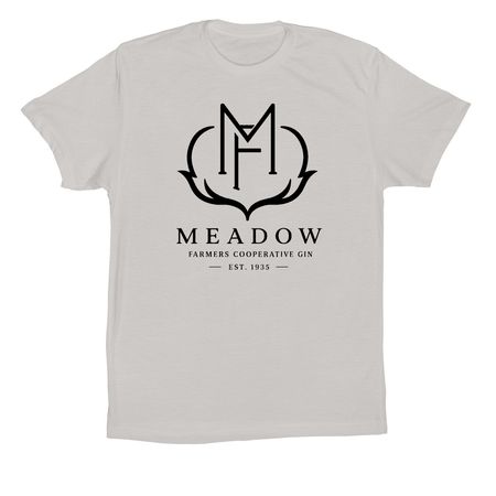 Meadow Modern, a Solid Athletic Grey Premium Cotton Tee