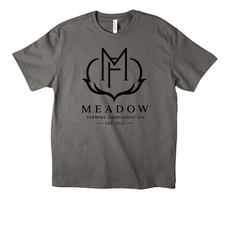 Meadow Modern, a Asphalt Unisex Heavyweight Tee