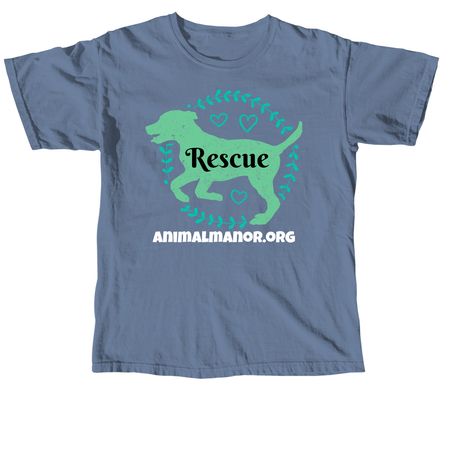 Animal Manor Sanctuary&nbsp;, a Blue Jean Comfort Colors Unisex Tee