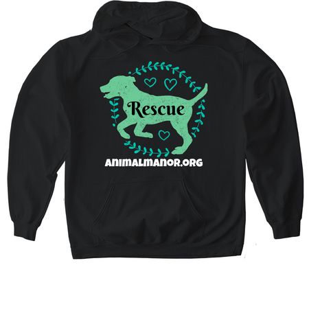 Animal Manor Sanctuary&nbsp;, a Black Gildan Softstyle Pullover Hoodie