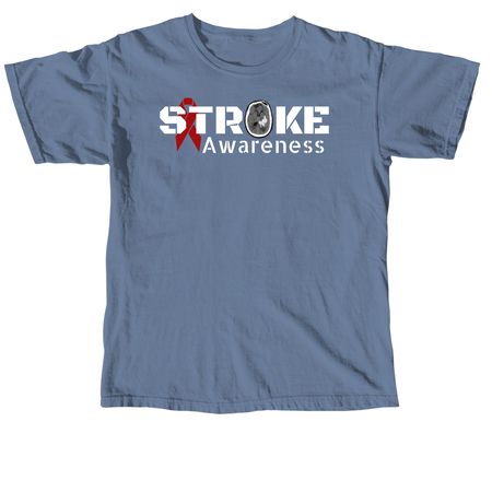 Stroke Advocacy, a Blue Jean Comfort Colors Unisex Tee