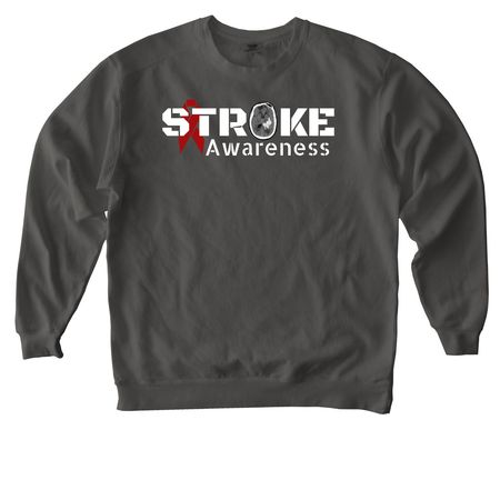 Stroke Advocacy, a Pepper Comfort Colors Crewneck Sweatshirt