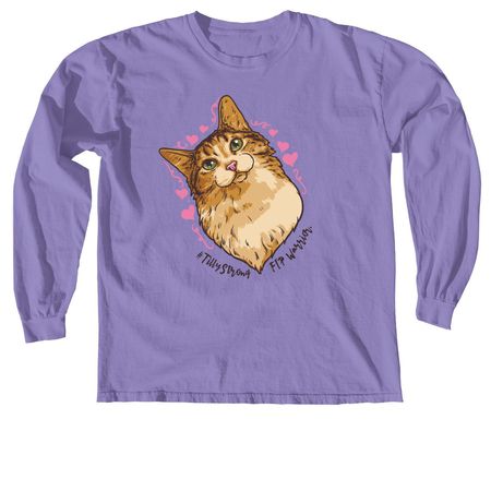 #TillyStrong, a Violet Comfort Colors Long Sleeve Tee