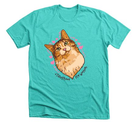 #TillyStrong, a Heather Sea Green Premium Unisex Tee
