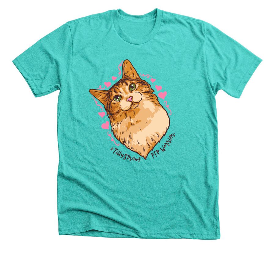 #TillyStrong, a Heather Sea Green Premium Unisex Tee
