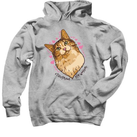 #TillyStrong, a Sport Grey Pullover Hoodie