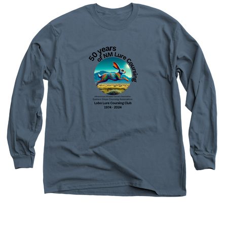 Celebrate 50 years of NM Lure Coursing!, a Indigo Classic Long Sleeve Tee