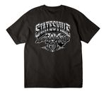 704 Native ? Statesville Edition, a Black Unisex Heavyweight Tee (back-view)