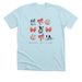 Bulldogs and Bows, a Heather Ice Blue Premium Unisex Tee