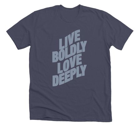LBLD Wavy, a Heather Midnight Navy Premium Unisex Tee