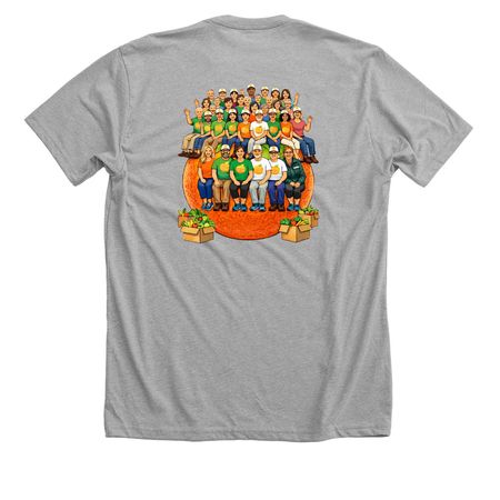 IFPO Volunteer Appreciation Collection, a Athletic Heather Premium Unisex Tee (back-view)