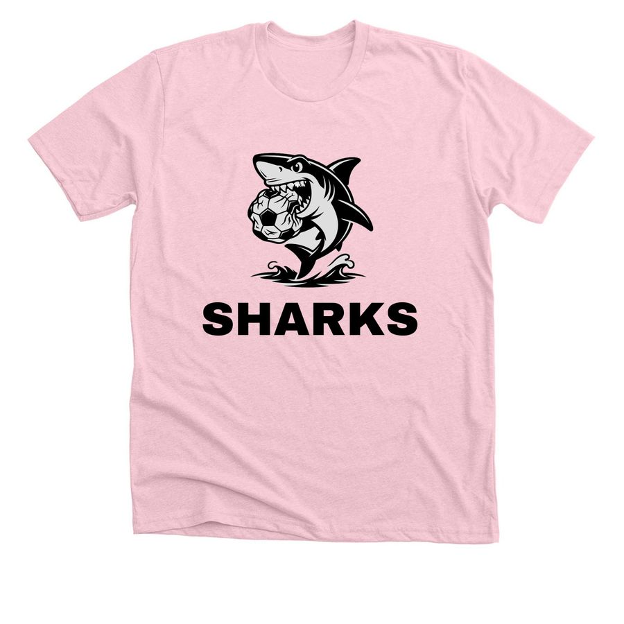 GOSHARKS!, a Heather Pink Premium Unisex Tee