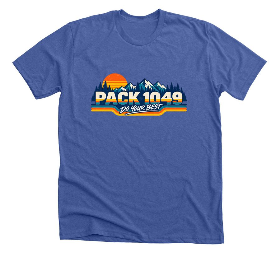 Pack 1049, a Solid True Royal Premium Unisex Tee