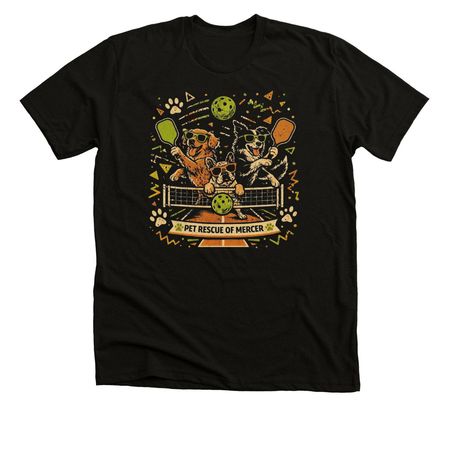 Pickleball Pack - Orange Crush, a Solid Black Blend Premium Unisex Tee