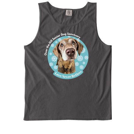 Love Never Retires-In Memory of Sundance, a Pepper Comfort Colors Tank Top