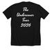 STEPHEN PEARCY of RATT Deco 80?s Print Tee&nbsp;, a Solid Black Blend Premium Unisex Tee (back-view)
