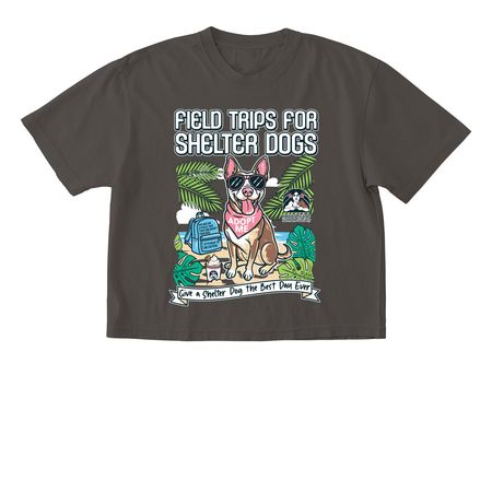 Field Trips for Shelter Dogs, a Pepper Comfort Colors Boxy Tee