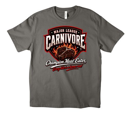 MAJOR LEAGUE CARNIVORE, a Asphalt Unisex Heavyweight Tee