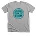 Stronger Than the Storm - Dark Blue, a Athletic Heather Premium Unisex Tee