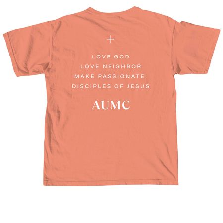 AUMC Shirt, a Terracotta Comfort Colors Unisex Tee (back-view)