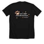 Until None Suffer - Tops, a Solid Black Blend Premium Unisex Tee (back-view)