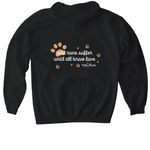 Until None Suffer - Tops, a Black Gildan Softstyle Pullover Hoodie (back-view)