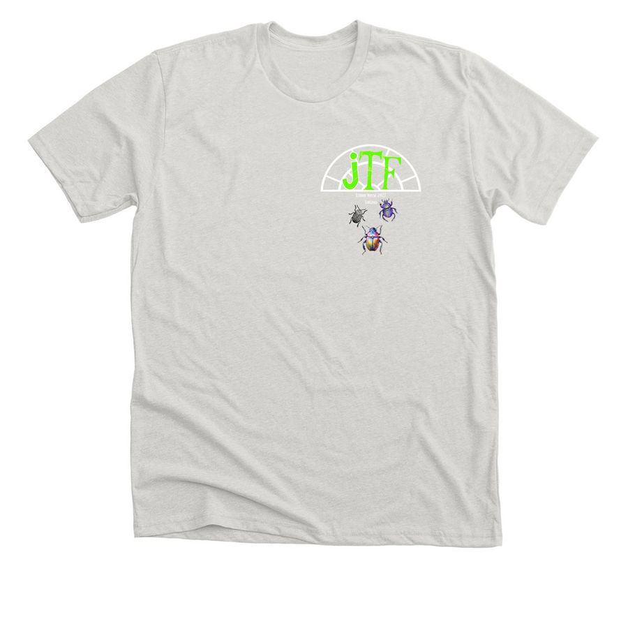 JTF Camp Day 1, a Heather Cement Premium Unisex Tee