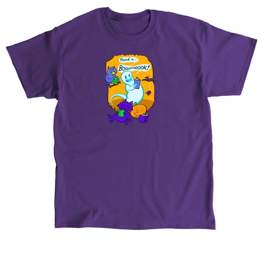 Read a Boooooook!, a Purple Classic Unisex Tee