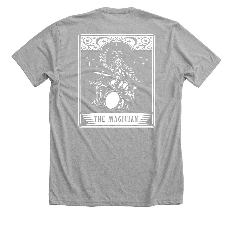 Merch Gang, a Athletic Heather Premium Unisex Tee (back-view)