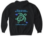 Ireland Trip, a Black Gildan Softstyle Pullover Hoodie (back-view)