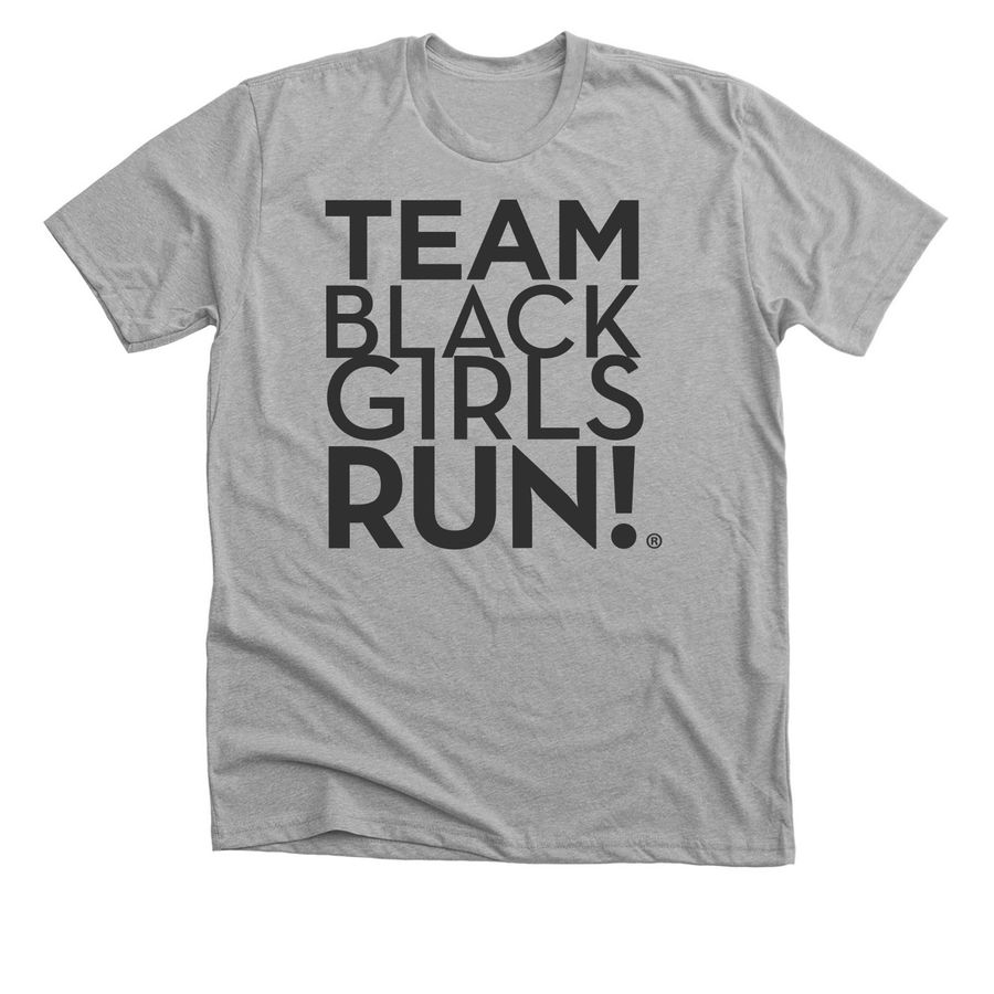 TEAM BLACK GIRLS RUN!, a Athletic Heather Premium Unisex Tee