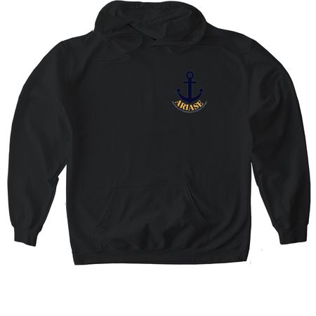 Gear Up With ARIASE, a Black Gildan Softstyle Pullover Hoodie