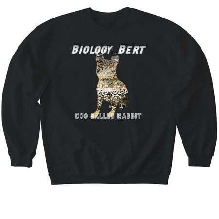 Dog Called Rabbit, a Black Softstyle Crewneck Sweatshirt