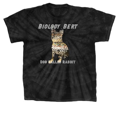 Dog Called Rabbit, a Black Classic Tie Dye Tee