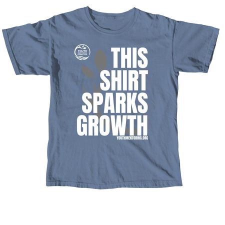This Shirt Sparks Growth, a Blue Jean Comfort Colors Unisex Tee