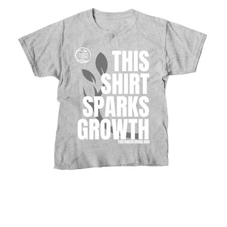 This Shirt Sparks Growth, a Sport Grey Youth Unisex Tee