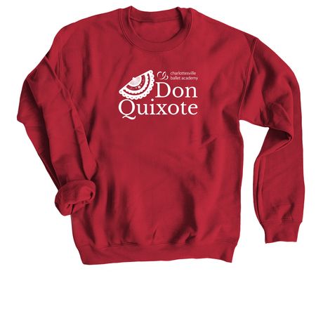 CBA Spring 26: Don Quixote, a Cardinal Red Crewneck Sweatshirt