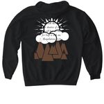 In BEEP we trust kenshi, a Black Gildan Softstyle Pullover Hoodie (back-view)